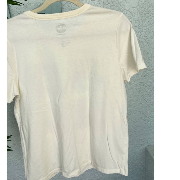 Like New The Beatles Let It Be T-Shirt Sz Large Cream Color Women's - Picture 3 of 6